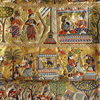 「袋帯　綾錦　ラーマヤナ」・・・インドの物語を図案化。縫取り織技術の究極形。手織。
